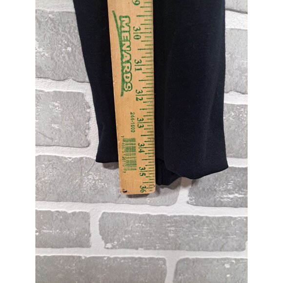 Soft Sorroundings Black Pull On Pants Elastic Waist 30” Inseam 32” Straight Med - Picture 7 of 8